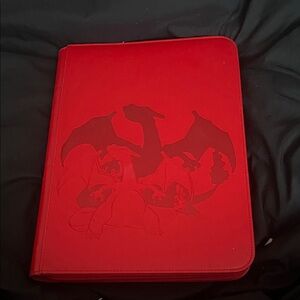 Pokemon Red Charizard Zippered Binder